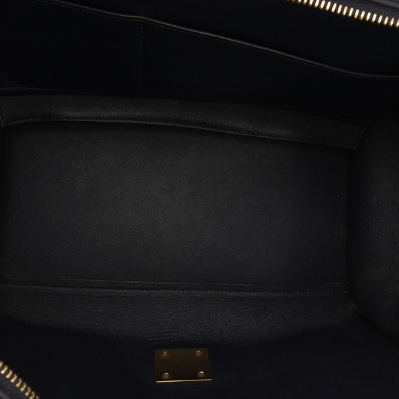 Pre-Loved Celine Medium Tricolor Leather Trapeze Satchel - Picture 4 of 9